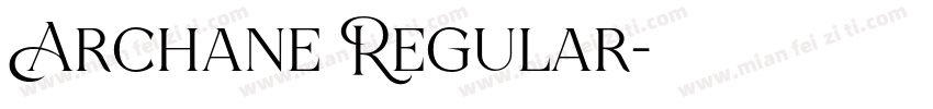 Archane Regular字体转换
